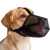 Maxbell Maxbell Muzzle for Dog Durable Breathable Nylon Mesh Mouth Cover for Dogs Training Black Large