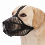 Maxbell Maxbell Muzzle for Dog Durable Breathable Nylon Mesh Mouth Cover for Dogs Training Black Large