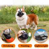 Maxbell Maxbell Muzzle for Dog Durable Breathable Nylon Mesh Mouth Cover for Dogs Training Black Large