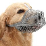 Maxbell Maxbell Muzzle for Dog Durable Breathable Nylon Mesh Mouth Cover for Dogs Training Gray XS
