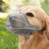 Maxbell Maxbell Muzzle for Dog Durable Breathable Nylon Mesh Mouth Cover for Dogs Training Gray XS