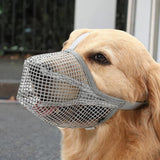 Maxbell Maxbell Muzzle for Dog Durable Breathable Nylon Mesh Mouth Cover for Dogs Training Gray XS