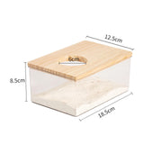 Maxbell Maxbell Hamster Bathroom Shower Bathtub Sand Basin for Rat Rabbit Small Animals Rectangle M