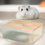 Maxbell Maxbell Hamster Bathroom Shower Bathtub Sand Basin for Rat Rabbit Small Animals Rectangle M