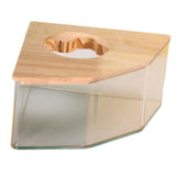 Maxbell Maxbell Hamster Bathroom Shower Bathtub Sand Basin for Rat Rabbit Small Animals Pentagram L