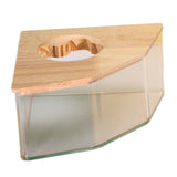 Maxbell Maxbell Hamster Bathroom Shower Bathtub Sand Basin for Rat Rabbit Small Animals Pentagram L