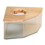 Maxbell Maxbell Hamster Bathroom Shower Bathtub Sand Basin for Rat Rabbit Small Animals Pentagram L