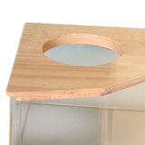 Maxbell Maxbell Hamster Bathroom Shower Bathtub Sand Basin for Rat Rabbit Small Animals Pentagram L
