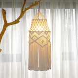 Maxbell Maxbell Macrame Lamp Shade Hanging Tassel Tapestry Creative for Decor Cafe Wedding
