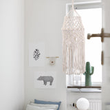 Maxbell Maxbell Macrame Lamp Shade Hanging Tassel Tapestry Creative for Decor Cafe Wedding