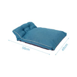 Maxbell Maxbell Pet Blanket Cat Sleeping Pad Warm Comfortable Dog Bed Mat Couch Travel Blue 58cmx48cmx22cm