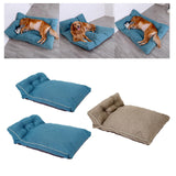 Maxbell Maxbell Pet Blanket Cat Sleeping Pad Warm Comfortable Dog Bed Mat Couch Travel Blue 58cmx48cmx22cm