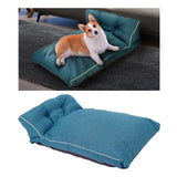 Maxbell Maxbell Pet Blanket Cat Sleeping Pad Warm Comfortable Dog Bed Mat Couch Travel Blue 58cmx48cmx22cm