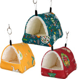 Maxbell Maxbell Soft Hamster Hammock Bed Sleeping Hamster DEN Hanging for Chinchilla Rat red