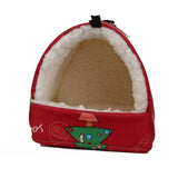 Maxbell Maxbell Soft Hamster Hammock Bed Sleeping Hamster DEN Hanging for Chinchilla Rat red