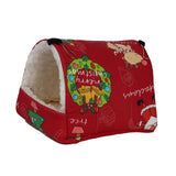 Maxbell Maxbell Soft Hamster Hammock Bed Sleeping Hamster DEN Hanging for Chinchilla Rat red