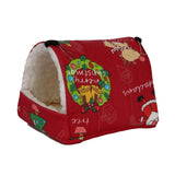 Maxbell Maxbell Soft Hamster Hammock Bed Sleeping Hamster DEN Hanging for Chinchilla Rat red