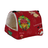 Maxbell Maxbell Soft Hamster Hammock Bed Sleeping Hamster DEN Hanging for Chinchilla Rat red