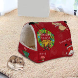 Maxbell Maxbell Soft Hamster Hammock Bed Sleeping Hamster DEN Hanging for Chinchilla Rat red