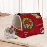 Maxbell Maxbell Soft Hamster Hammock Bed Sleeping Hamster DEN Hanging for Chinchilla Rat red