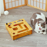 Maxbell Maxbell Cat Interactive Toys Scratching Board Exercise Pets Track Ball Board Toy