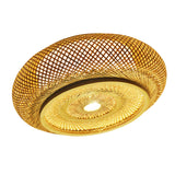 Maxbell Maxbell LED Ceiling Lamp Lighting Fixture Bamboo Lamp Shade for Kitchen Apartment 60cmx20cm