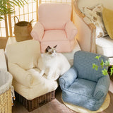 Maxbell Maxbell Pet Sofa Couch Cushion Cat Bed Nonslip Puppy Blanket Nest House Indoor beige