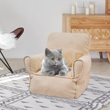 Maxbell Maxbell Pet Sofa Couch Cushion Cat Bed Nonslip Puppy Blanket Nest House Indoor beige