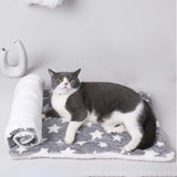 Maxbell Pet Blanket Cat Sleeping Pad Flannel Throw Kennel Cushion Warm Dog Bed Mat