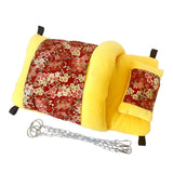 Maxbell House Bird Nest Cotton Cockatoo Parakeet Lovebird Parrot Hanging Hammock Bed Yellow