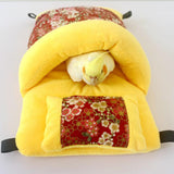 Maxbell House Bird Nest Cotton Cockatoo Parakeet Lovebird Parrot Hanging Hammock Bed Yellow