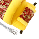 Maxbell House Bird Nest Cotton Cockatoo Parakeet Lovebird Parrot Hanging Hammock Bed Yellow