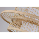 Maxbell Handwoven Bamboo Lamp Shade Pendant Light Cover for Bedroom Teahouse Kitchen