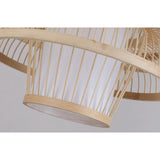 Maxbell Handwoven Bamboo Lamp Shade Pendant Light Cover for Bedroom Teahouse Kitchen