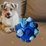 Maxbell Sniff Interactive Dog Toys Ball Colorful Slow Feeder Portable Puppy Playing