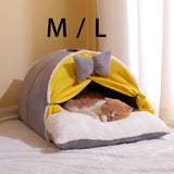 Maxbell Comfortable Pet Cat Bed Nest Dog House Soft Kennel Winter Warm Cave 65cmx47cmx35cm