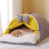 Maxbell Comfortable Pet Cat Bed Nest Dog House Soft Kennel Winter Warm Cave 65cmx47cmx35cm