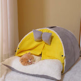 Maxbell Comfortable Pet Cat Bed Nest Dog House Soft Kennel Winter Warm Cave 65cmx47cmx35cm