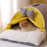 Maxbell Comfortable Pet Cat Bed Nest Dog House Soft Kennel Winter Warm Cave 65cmx47cmx35cm