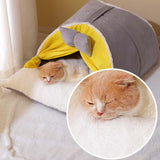 Maxbell Comfortable Pet Cat Bed Nest Dog House Soft Kennel Winter Warm Cave 70cmx52cmx40cm