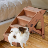 Maxbell Dog Stairs Steps Ladder Pet Non Slip Platform Cat Ramp for Soft Bed Couch Coffee