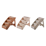 Maxbell Dog Stairs Steps Ladder Pet Non Slip Platform Cat Ramp for Soft Bed Couch Coffee