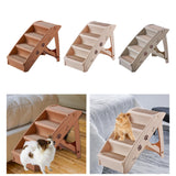 Maxbell Dog Stairs Steps Ladder Pet Non Slip Platform Cat Ramp for Soft Bed Couch Coffee