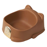 Maxbell Cat Bowl with Non Slip Mat Feeding Wide Easily Clean for Cats Small Dogs Brown