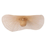 Maxbell Bamboo Ceiling Light Fixture Lamp E27 Base Rustic for Passway Living Room 65cm