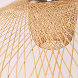 Maxbell Bamboo Ceiling Light Fixture Lamp E27 Base Rustic for Passway Living Room 75cm