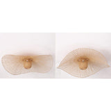 Maxbell Bamboo Ceiling Light Fixture Lamp E27 Base Rustic for Passway Living Room 75cm