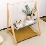 Maxbell Modern Shelves Perches Animals Kitten Home Cushion Wooden Cat Hammock Bed