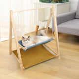 Maxbell Modern Shelves Perches Animals Kitten Home Cushion Wooden Cat Hammock Bed