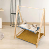Maxbell Modern Shelves Perches Animals Kitten Home Cushion Wooden Cat Hammock Bed